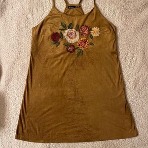Women’s suede mini dress